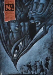 Osiem i pół (1963) - plakat