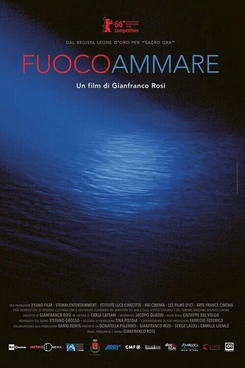 Fuocoammare. Ogień na morzu (2016) – plakat filmu