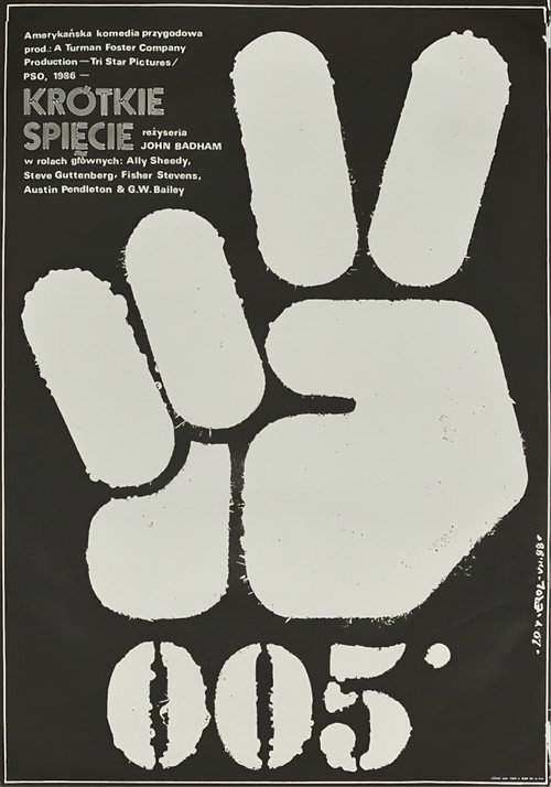 Krótkie Spięcie (1986) – plakat filmu