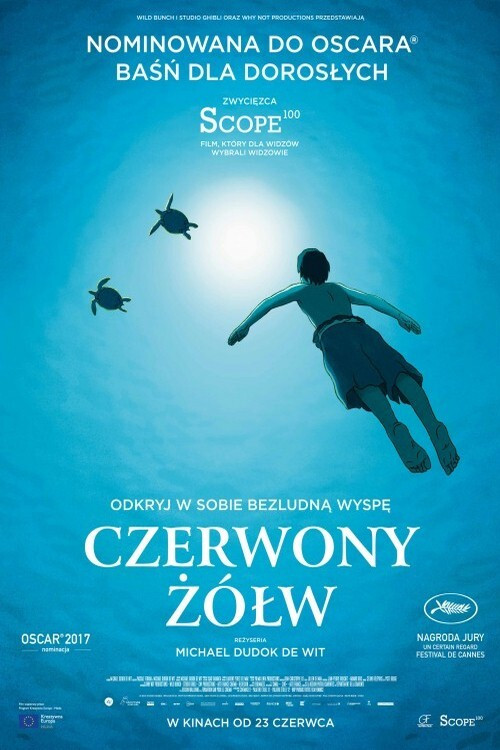 Czerwony żółw (2016) – plakat filmu
