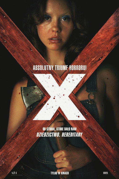 X (2022) – plakat filmu