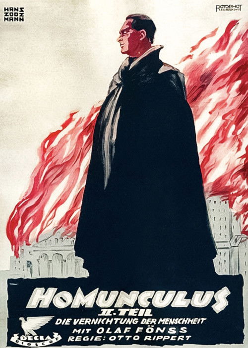 Homunculus, 5. Teil: Die Vernichtung der Menschheit (1917) – plakat filmu