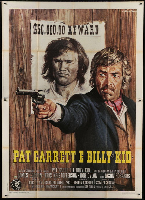 Pat Garrett i Billy Kid (1973) – plakat filmu