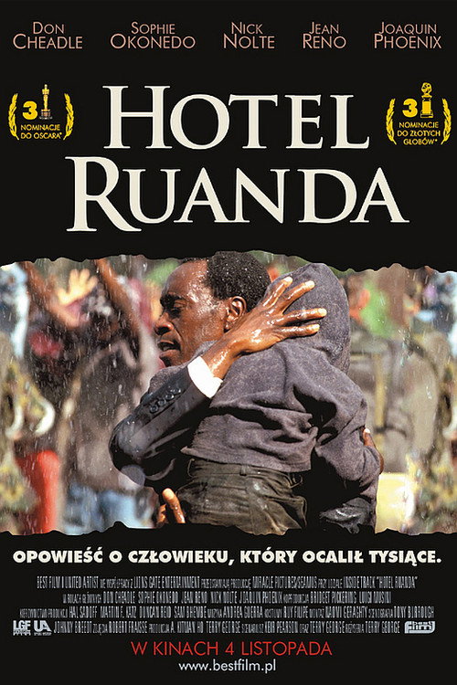 Hotel Ruanda (2004) – plakat filmu