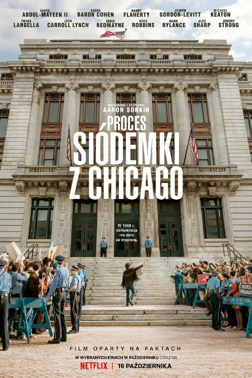 Proces Siódemki z Chicago (2020) – plakat filmu