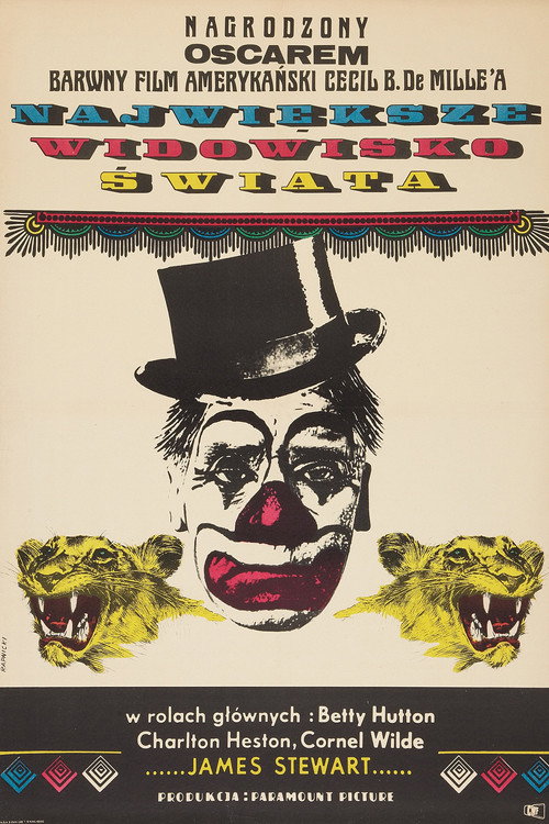 Największe widowisko świata (1952) – plakat filmu