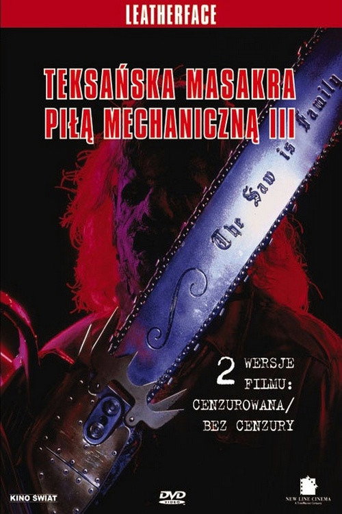 Teksańska masakra piłą mechaniczną 3 (1990) – plakat filmu