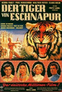 Der Tiger von Eschnapur (1959) – plakat filmu