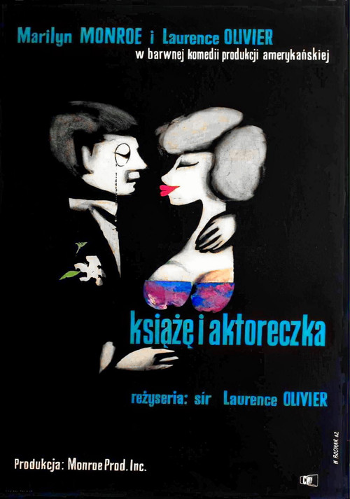 Książę i aktoreczka (1957) – plakat filmu