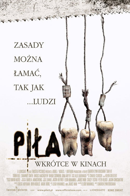 Piła III (2006) – plakat filmu