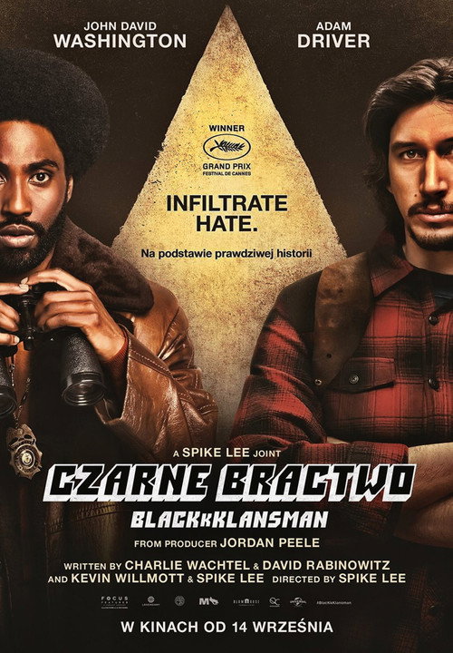 Czarne Bractwo. BlacKkKlansman (2018) – plakat filmu