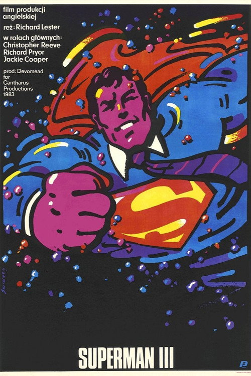 Superman III (1983) – plakat filmu