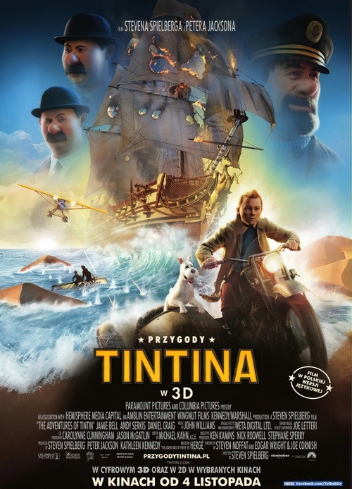 Przygody Tintina (2011) – plakat filmu