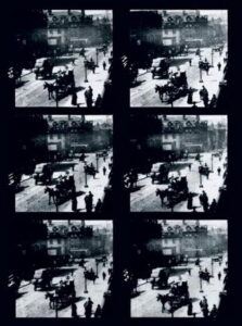 Traffic Crossing Leeds Bridge (1888) – plakat filmu